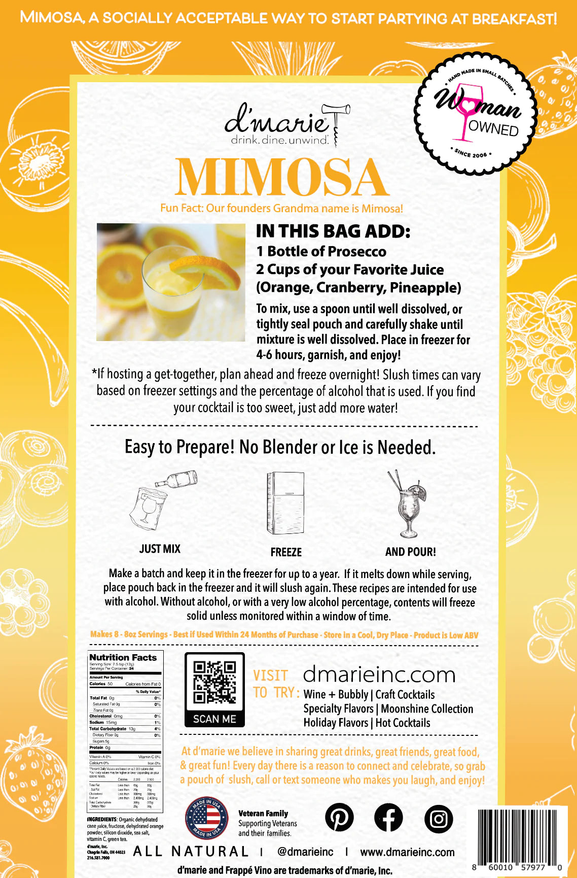 Mimosa Cocktail Slush Mix