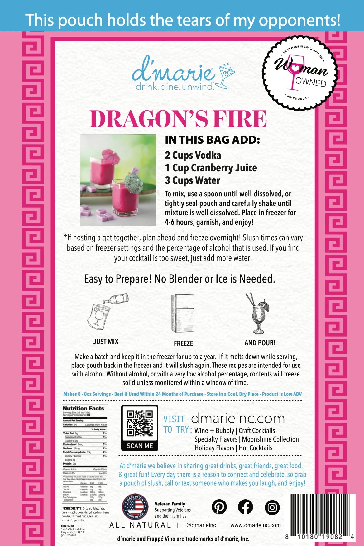 Dragon's Fire Mahjong Cocktail Slush Mix