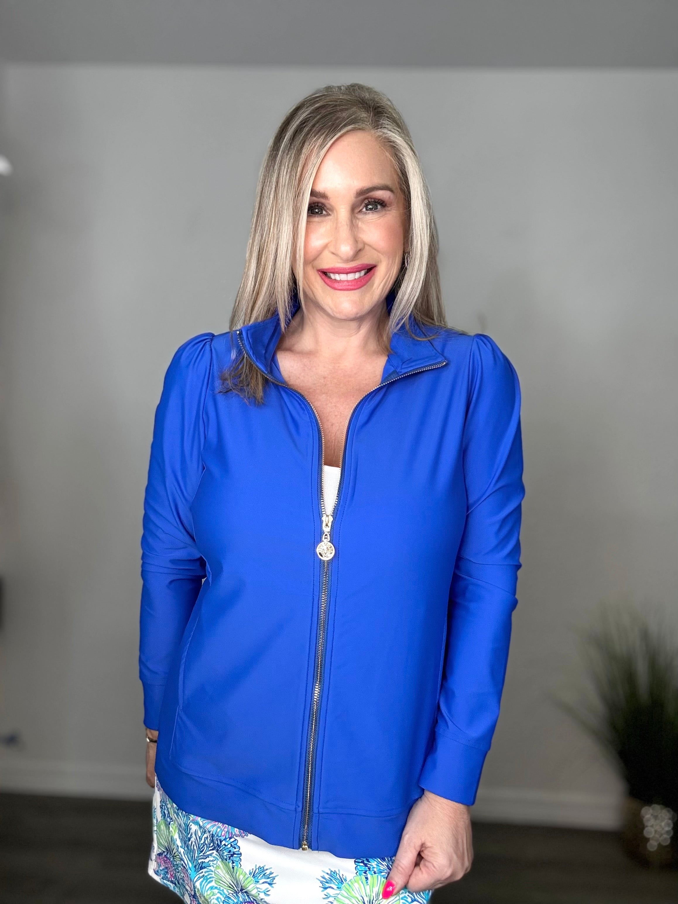 High Neck Full Zip Up Active Jacket