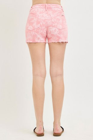 High Rise Printed Shorts by Risen
