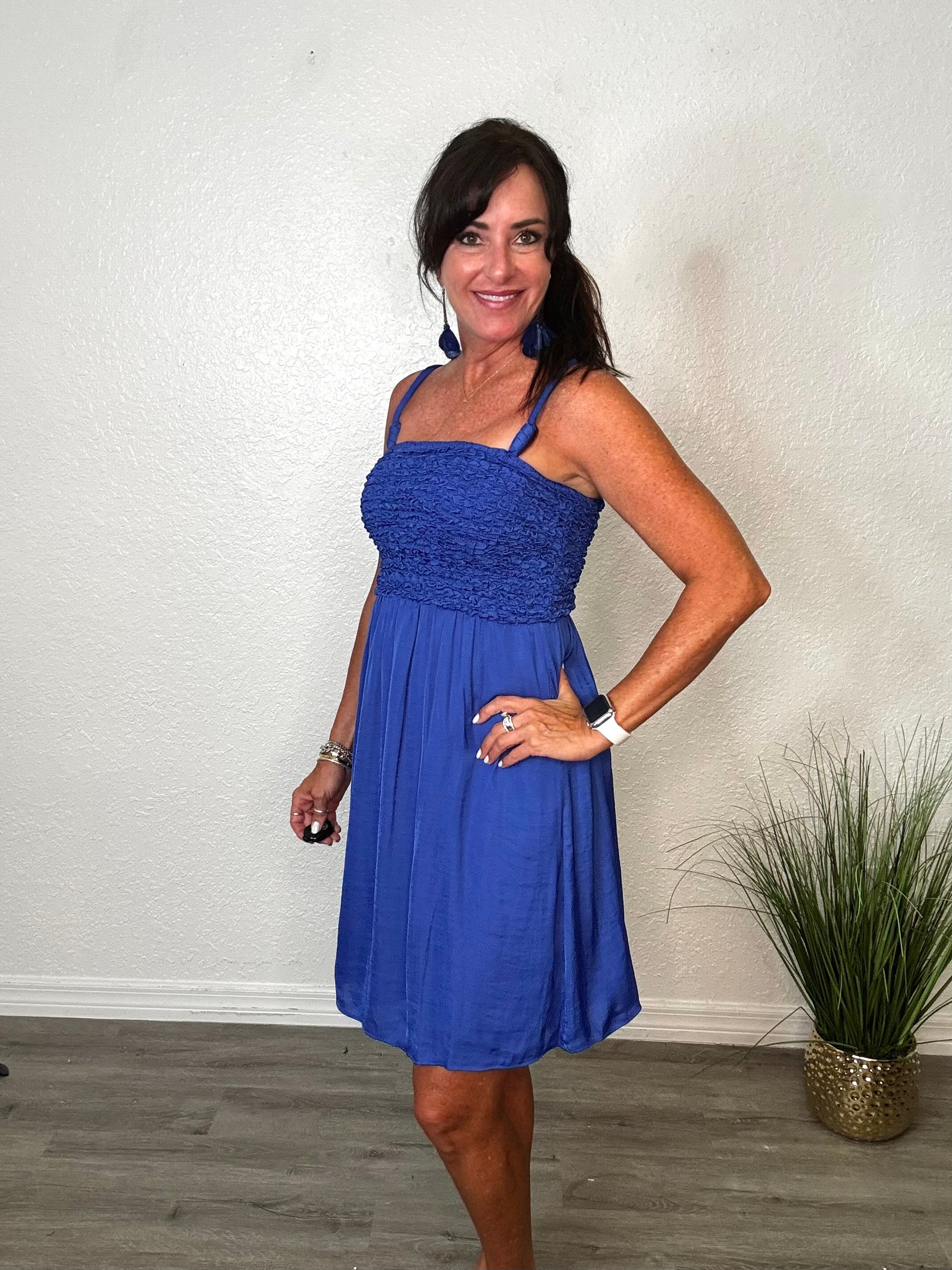 Cord Detail Mini Dress