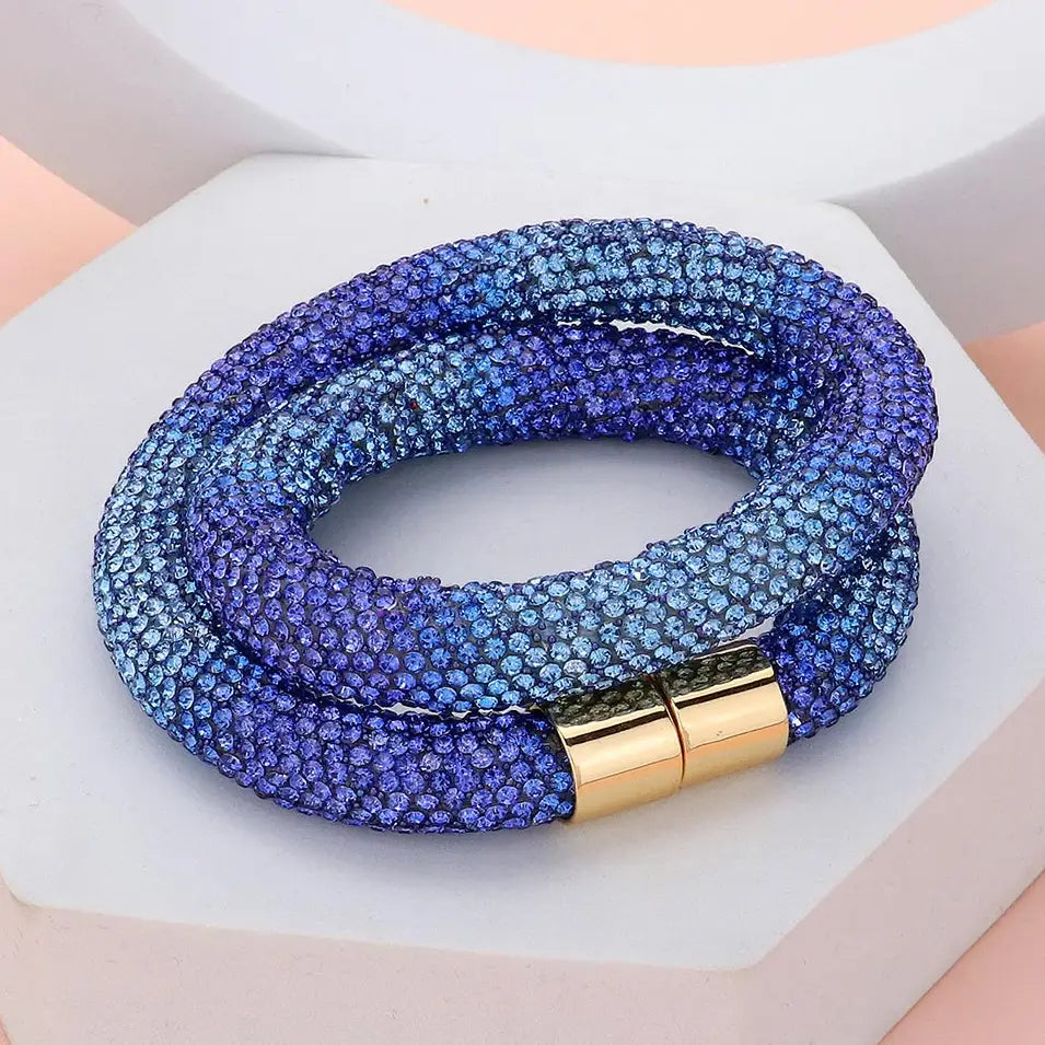 Triple-Wrap Mesh Bracelet