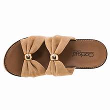 Miss Understood Camel Faux Suede Wedge Sandal by Corky's - Top View