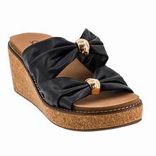 Miss Understood Black Wedge Sandal by Corky's - Side View