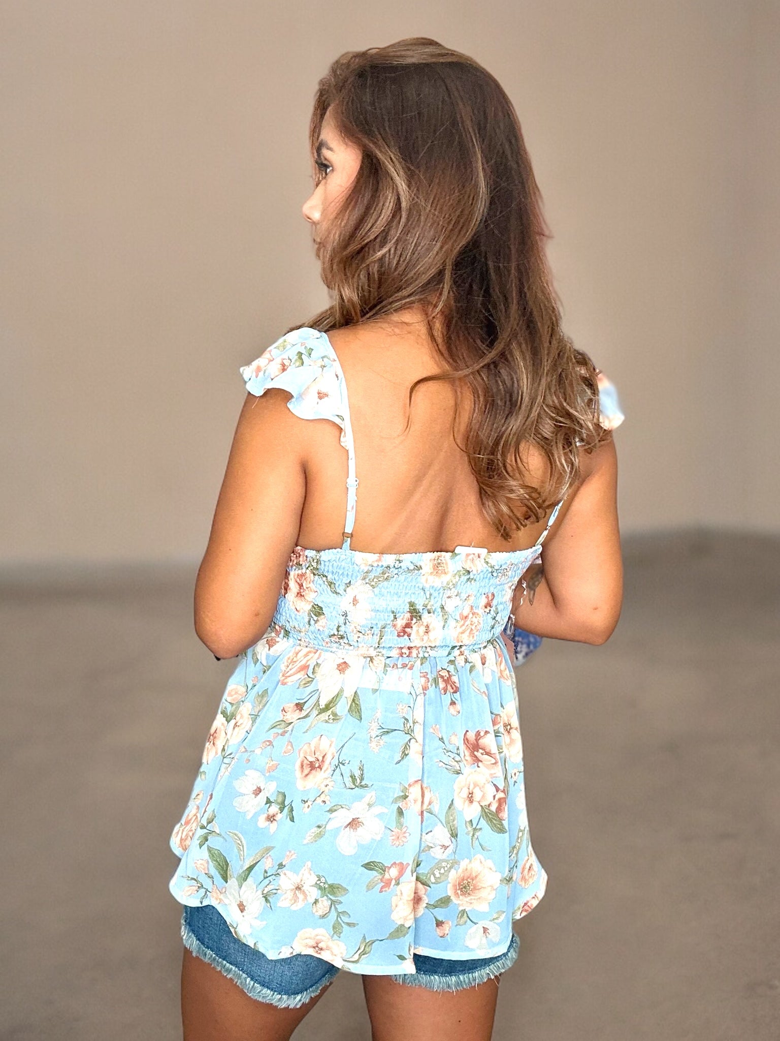 Felicity's Floral Ruffled Top