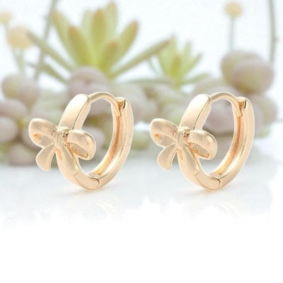 The Bow Hoop Earrings